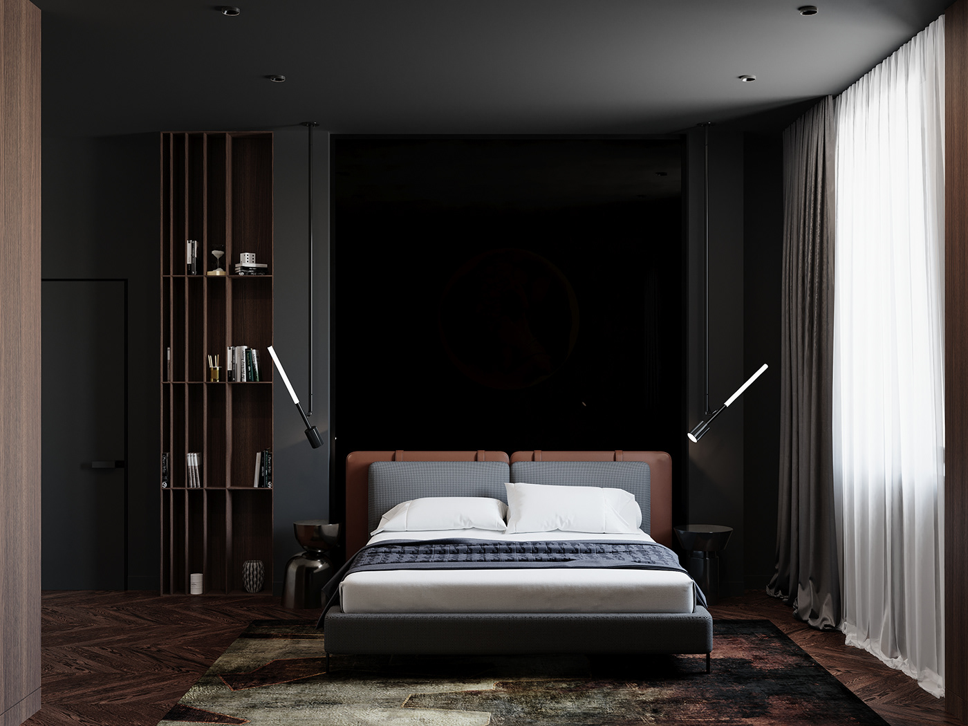 3D 3ds max CGI corona Interior interior design  Render visualization bedroom bedroom design