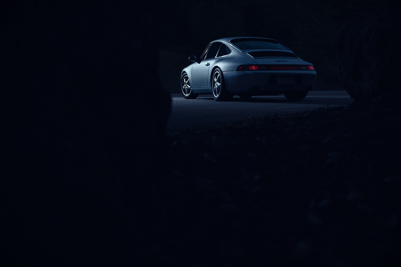 Automotive Photography colors dark light and shadow monochrome Moody Outdoor Porsche porsche design shadow