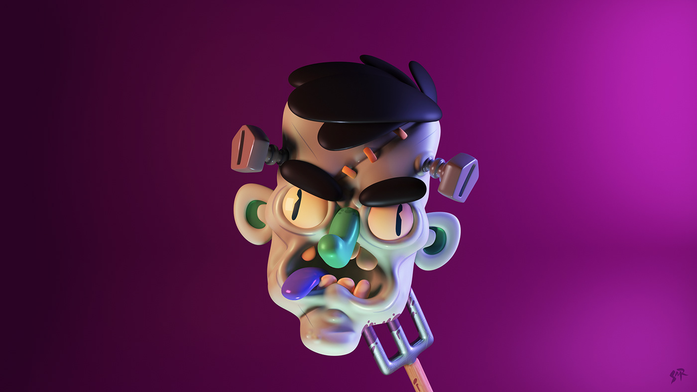 cinema4d characters toy conceptart 3D friends funny vray 3Dillustration