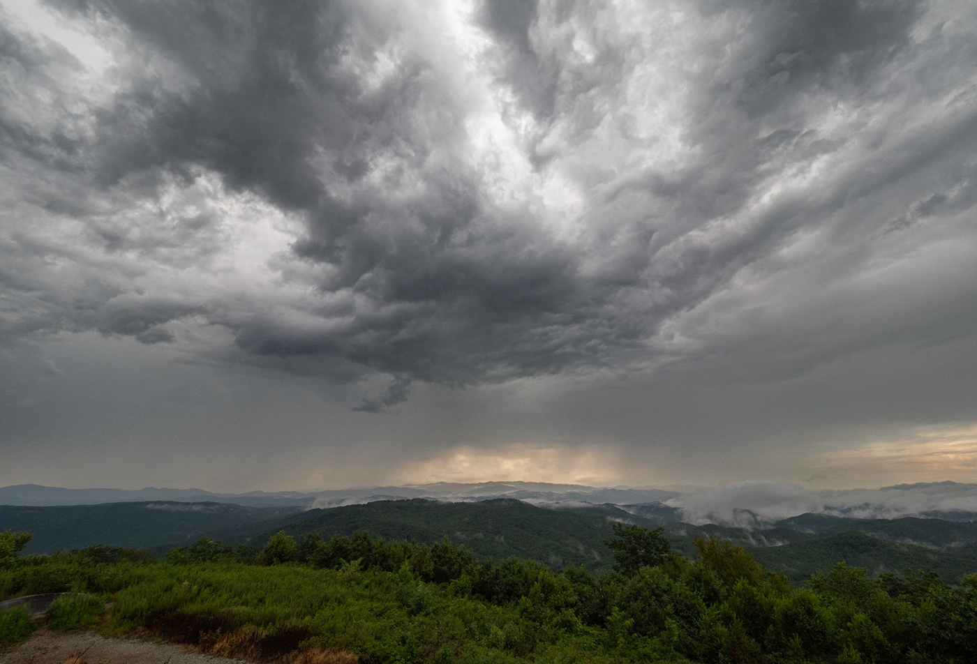 Photography  south carolina Landscape Nature mountains storm rain clouds SKY blue ridge mountains
