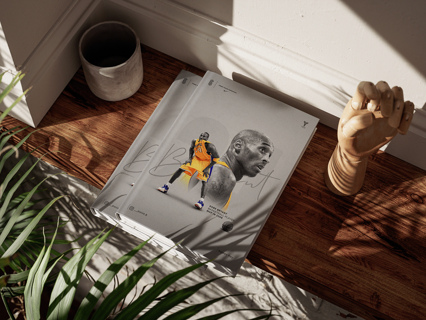 sports basketball Kobe Bryant Lakers black mamba graphic design  poster banner Advertising  NBA
