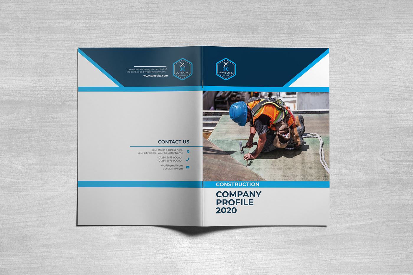CONSTRUCTION COMPANY PROFILE  FREE TEMPLATE DOWNLOAD on Behance Within How To Write Business Profile Template