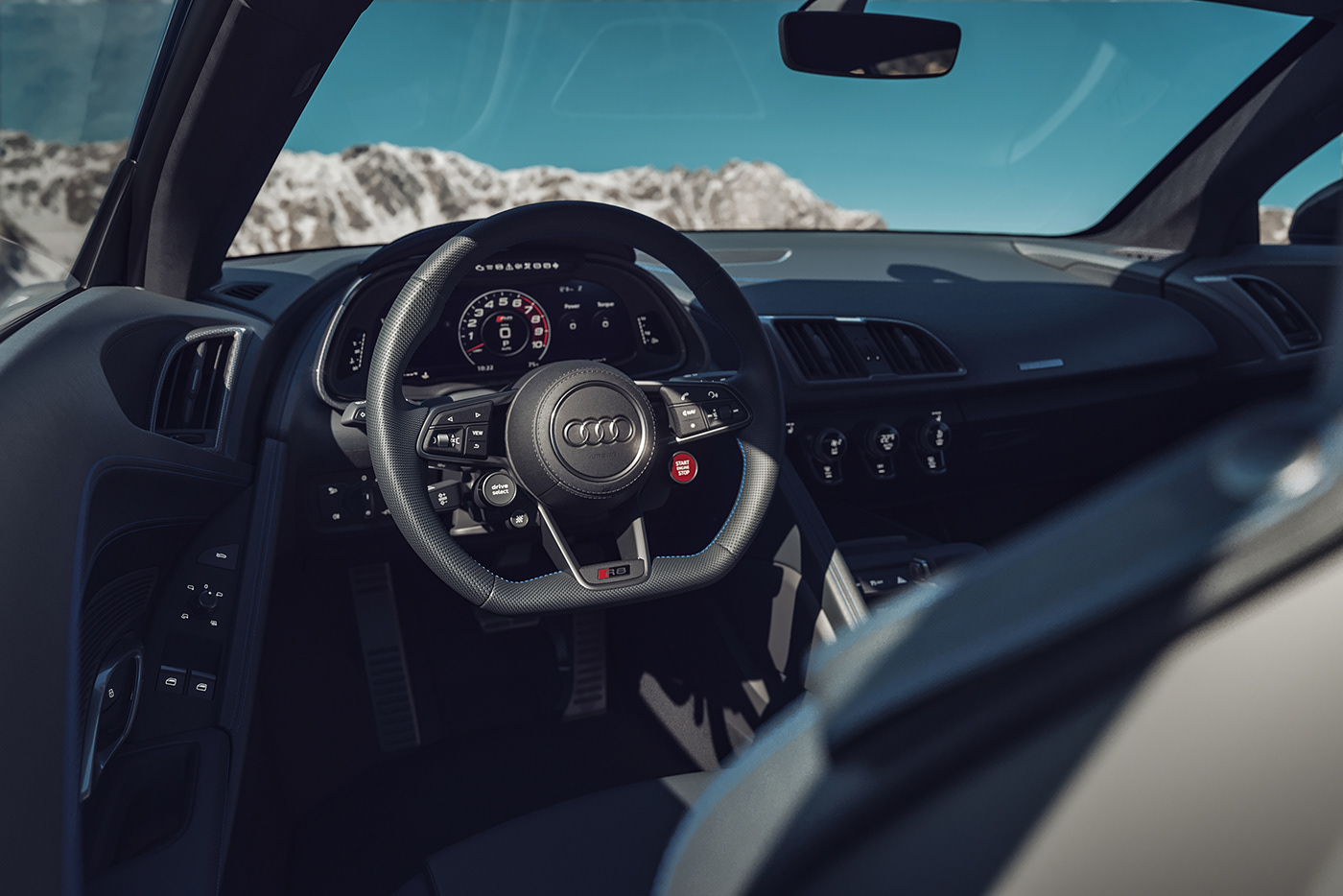 alps Audi backplate CGI gavia HDRI mountain pass Performance R8