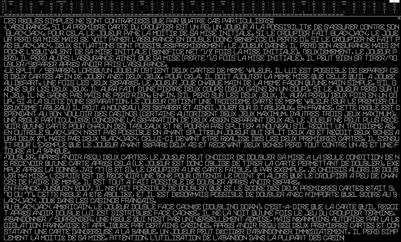 Screenshot presented a typeface