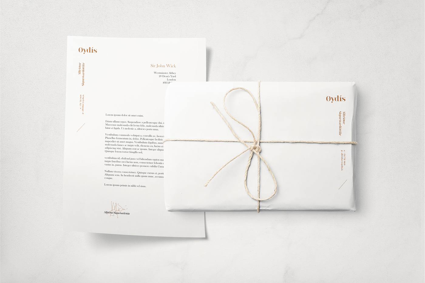 iceland minimal jewelery package Packaging White gold Logo Design