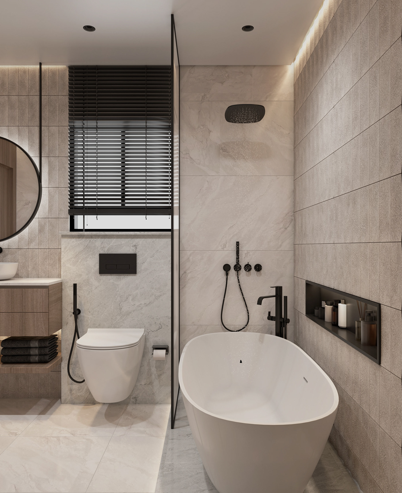 bathroom interior design  corona visualization Interior