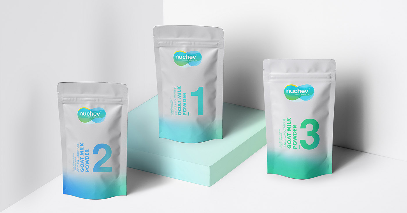 identity Innovative Food  goat milk pure minimalist simple bespoke Packaging clean