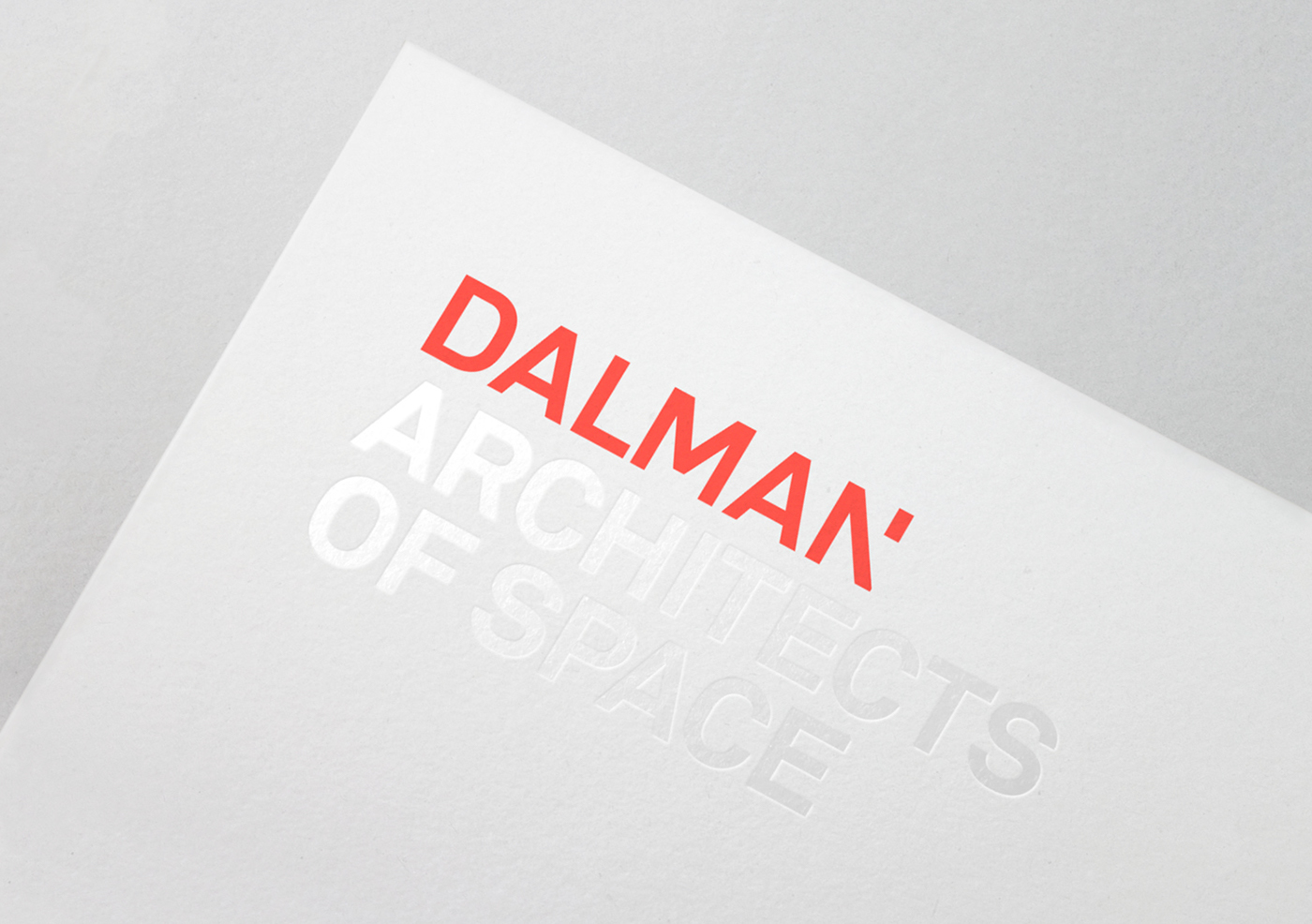 architect dalman bold identity clear foil red bright minimal grid Dynamic