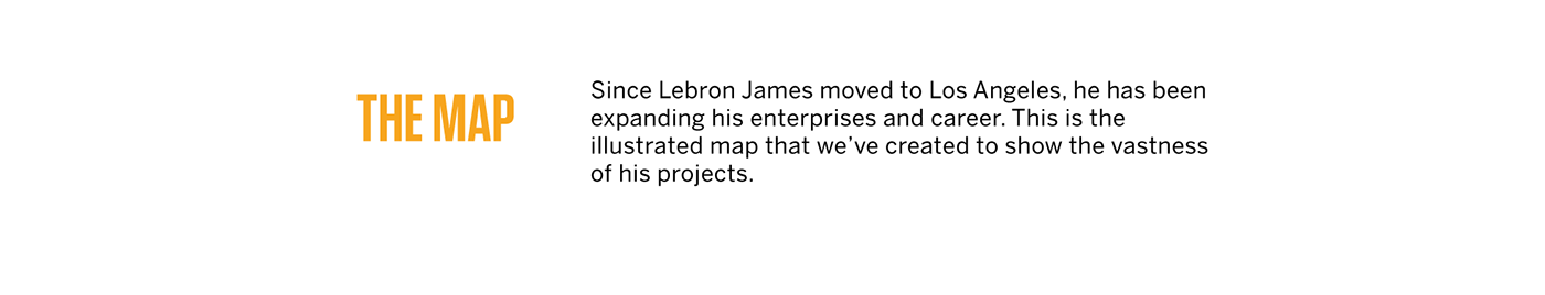 sports basketball LeBron NBA ESPN ILLUSTRATION  map Los Angeles Lakers motion graphics 