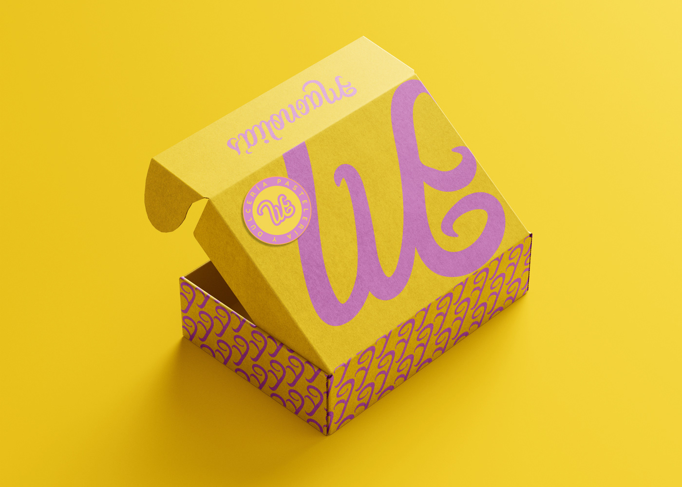 bakery design designer identity Food  cake Packaging Logo Design brand identity Digital Art 