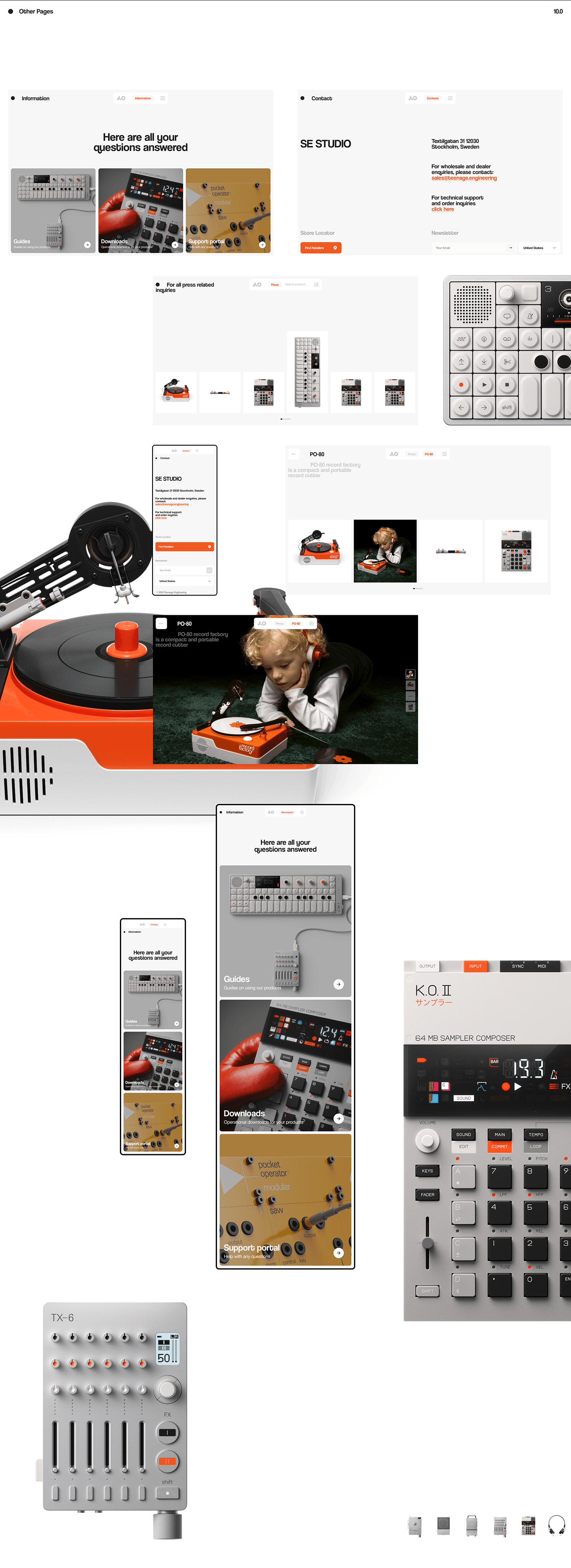 ux/ui Web Design  product design  company Electronics Website Ecommerce landing page user experience Interface