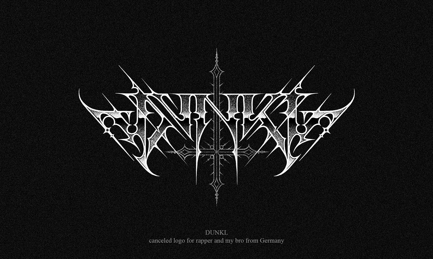 black metal logo Blackletter dark art death metal logo gnoizm lettering Logo Design Logotype metal logo