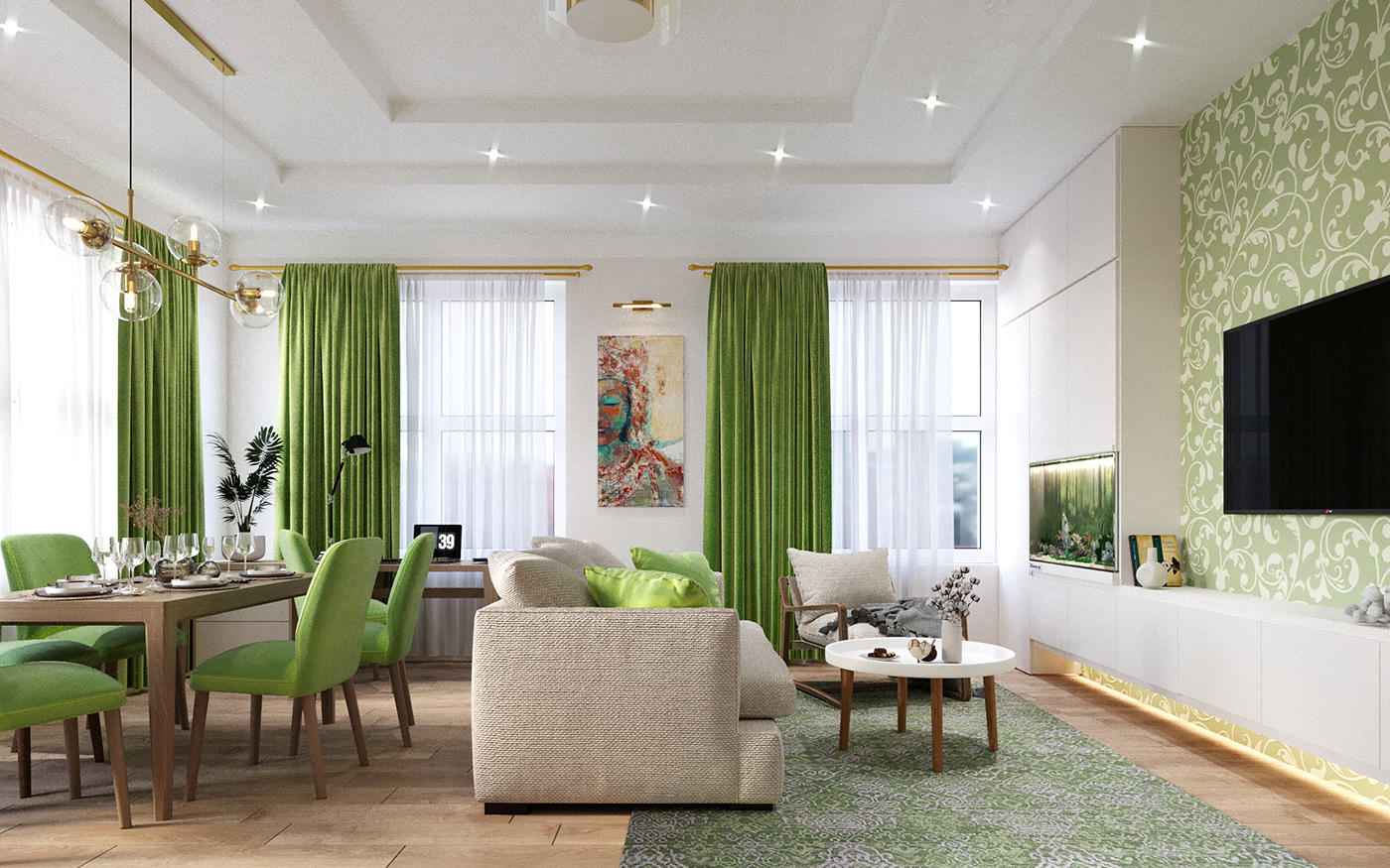 corona render  India Interior interior design  living room Render visualization
