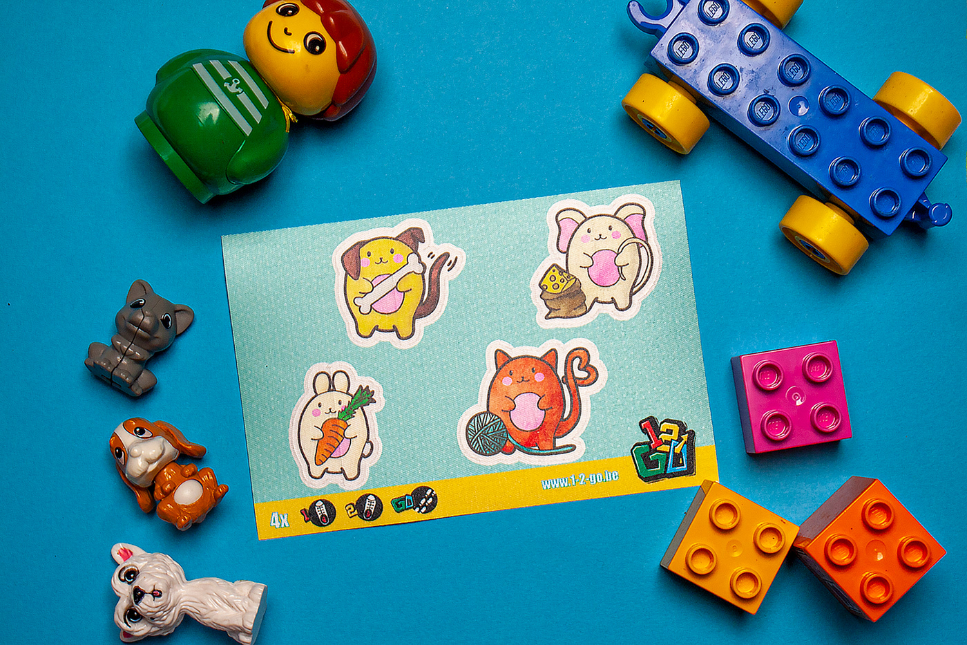 1-2-Go! stickers - Pets