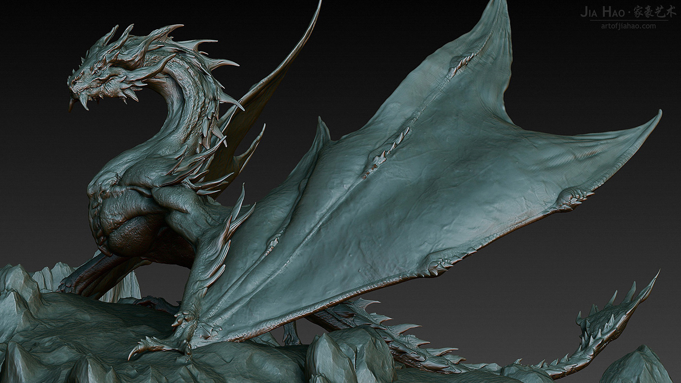 character & Creature Design & illustration 3D concept art creature design dragon fantasy