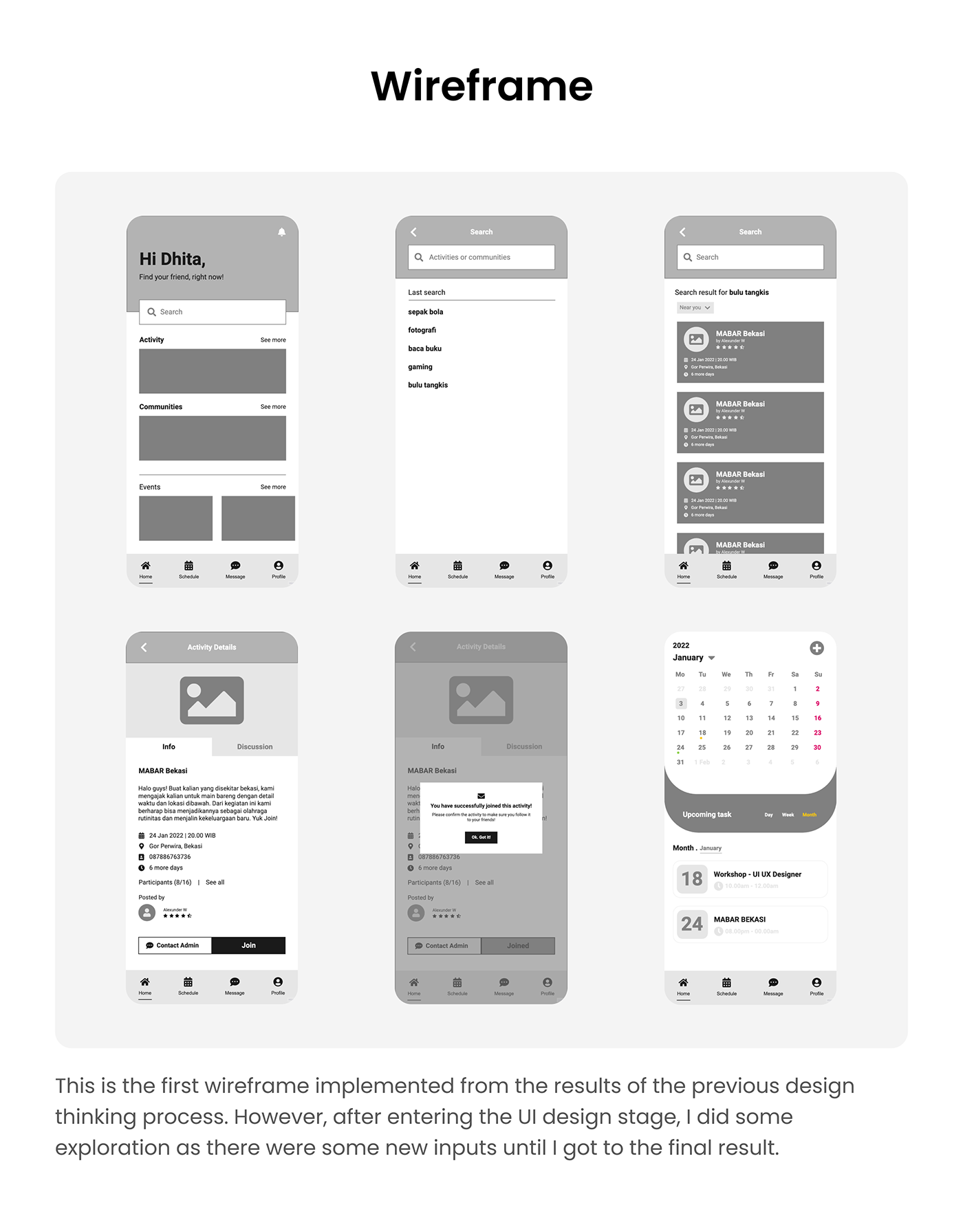 community Mobile app mobile app design portfolio UI ui design UI UX design UI/UX ux UX design