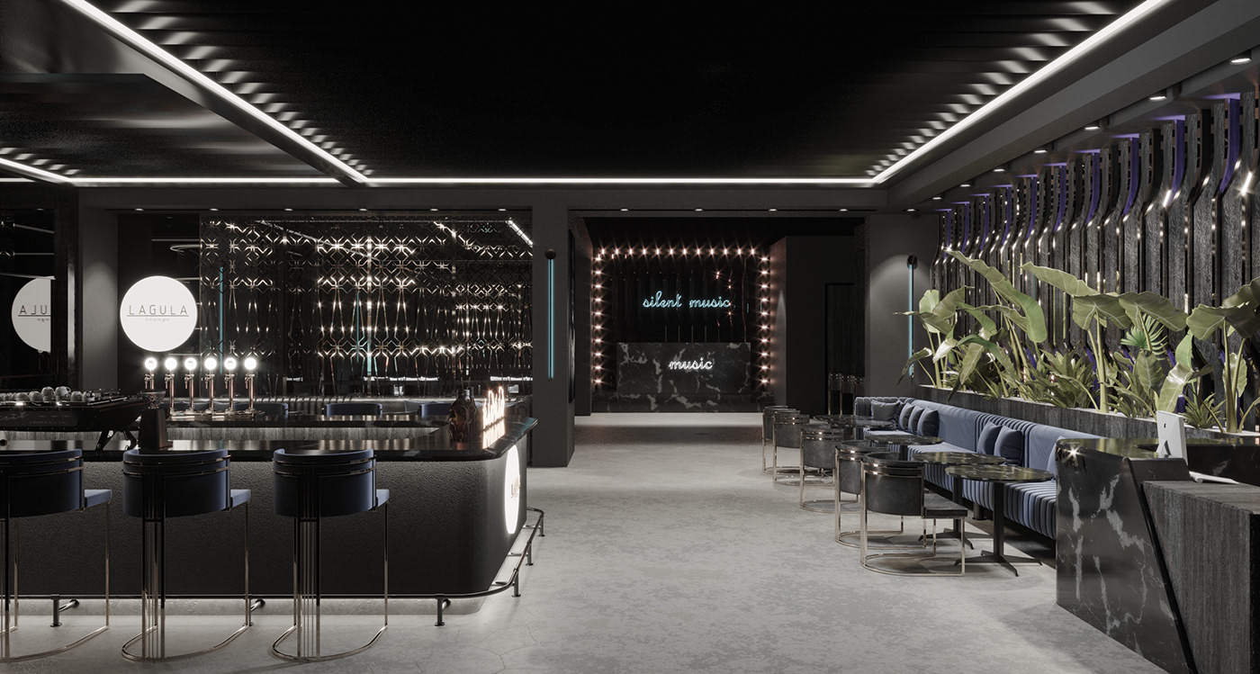 bar black coffe design free Interior InterorDesign light Render restaurant