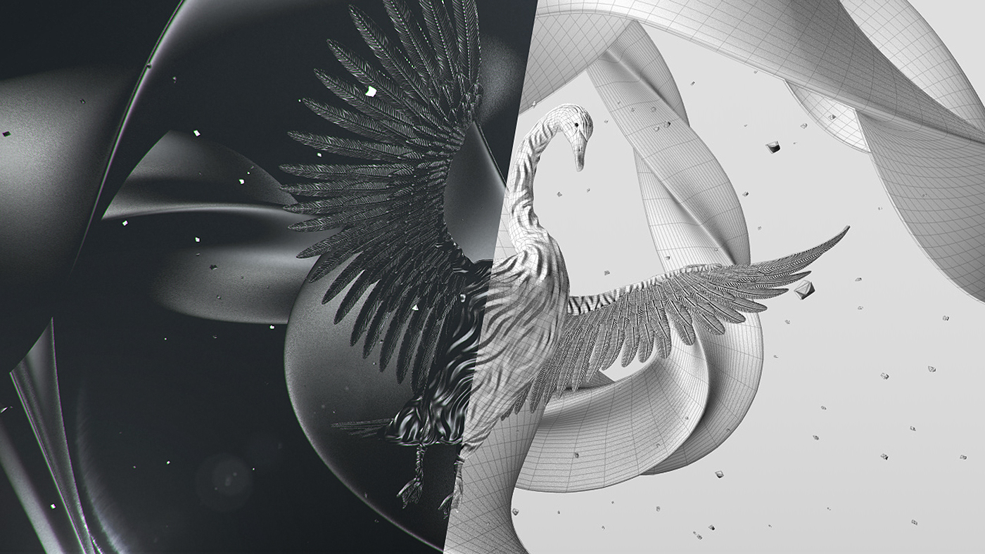 black swan motion epic effect music fire burning masonic graphic
