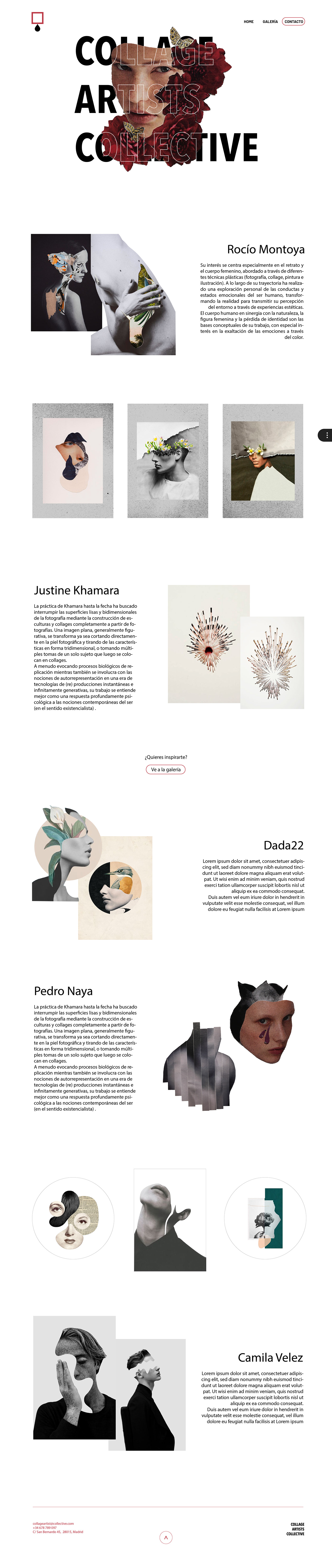 collage css Diseño web front-end HTML jquery maquetación Visual Studio visual studio code Web Design 