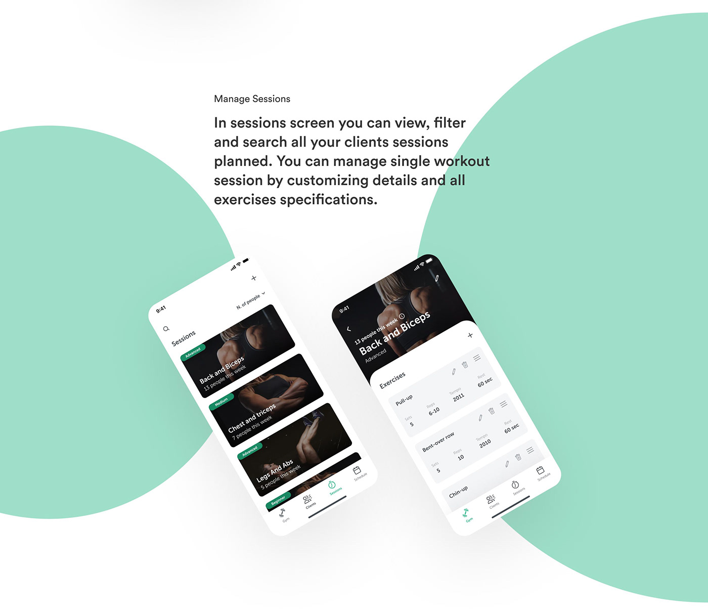 fitness gym workout trainer Interaction design  app design ui design UI UX design Mobile app prototype
