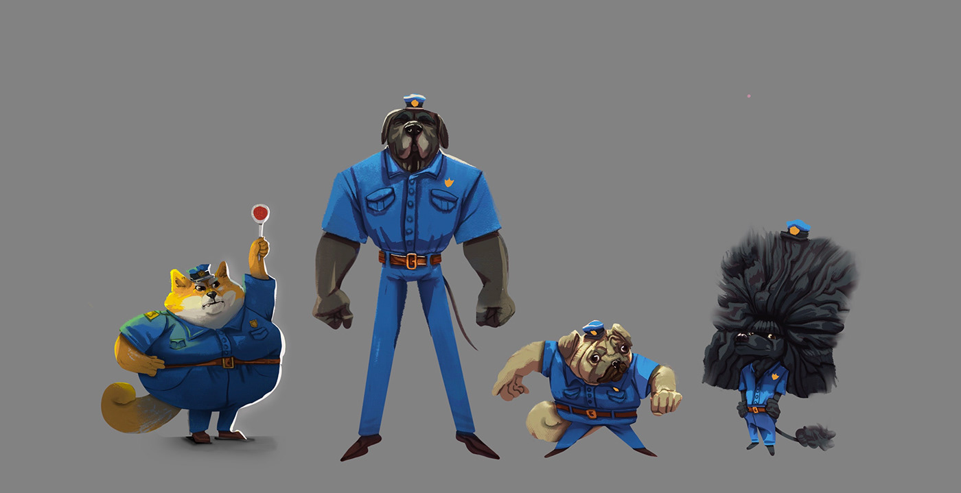 dogs characters photoshop