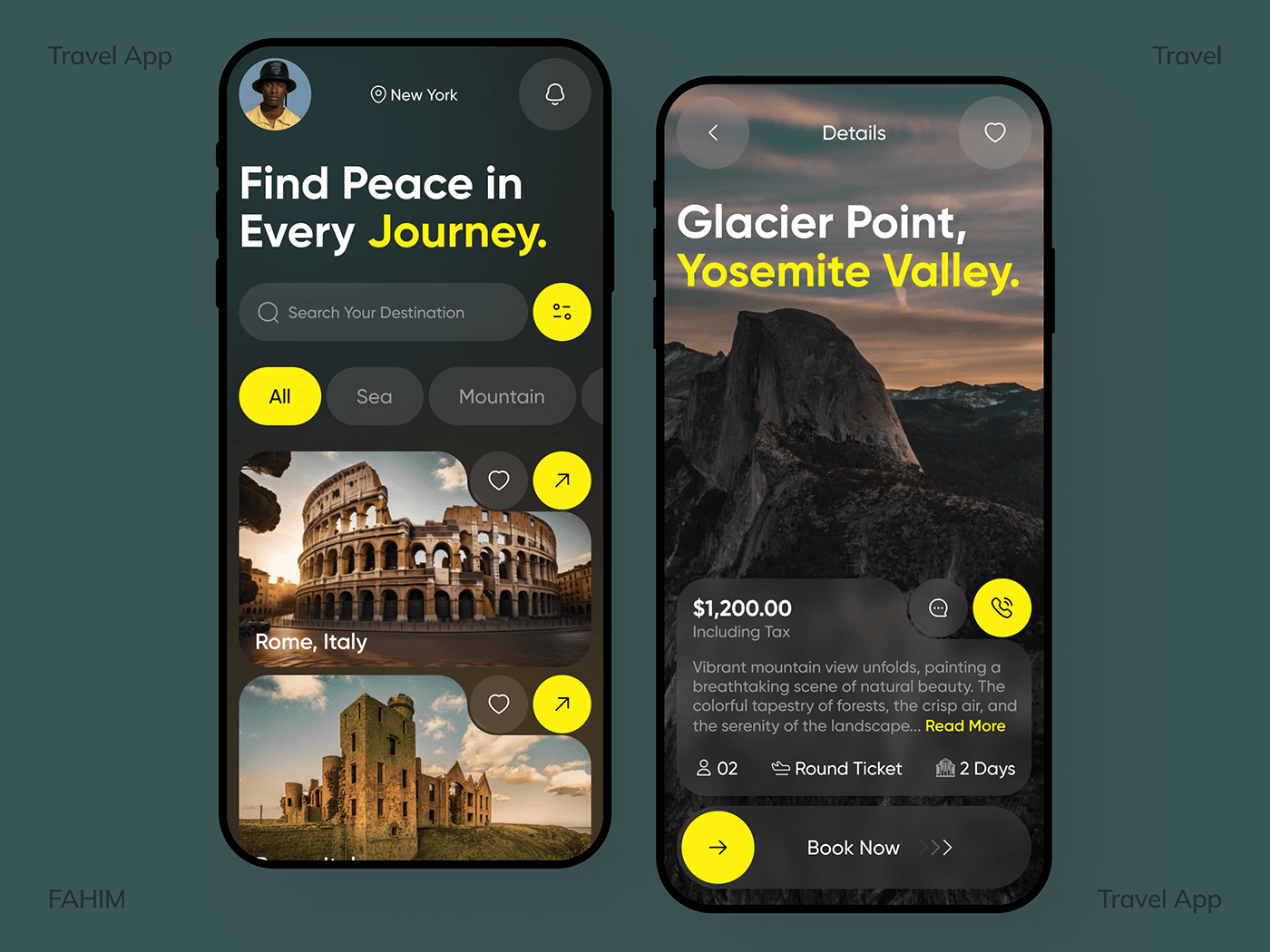 UI/UX ui design Travel App travel agency tourism Travel adventure