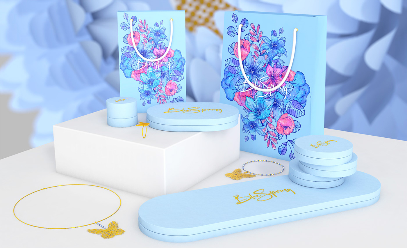 3D Advertising  animation  brand identity c4d design jewelry Logotype packaging design rendering