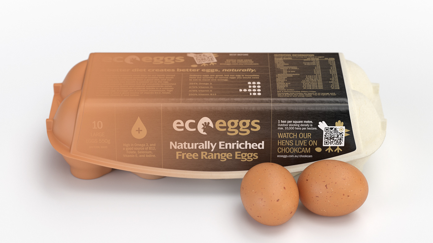 eggs free range modo 3D natural vitamin Omega carton madewithmodo