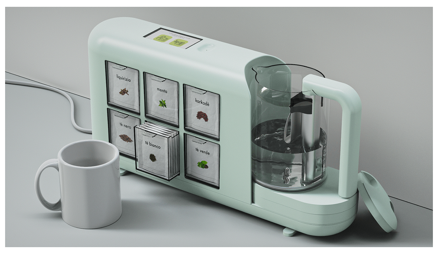 tea tea maker appliance Blood Pressure industrial design  Interaction design  kettle Office product design  stress