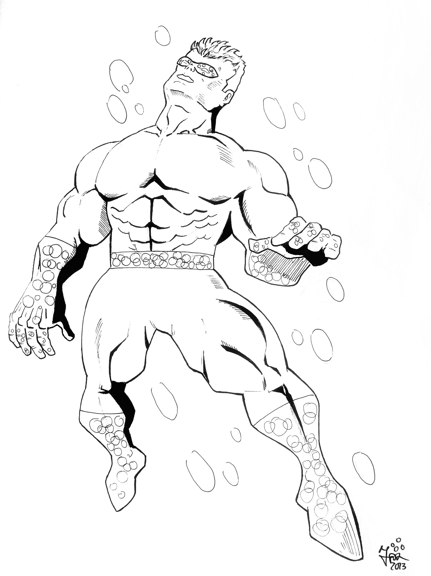 comic art spiderman Drawing  inkdrawing