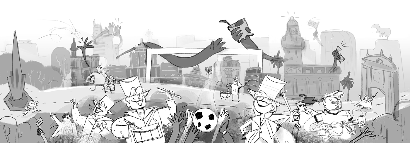 google doodle uruguay football soccer WorldCup Suarez cavani murga mundial