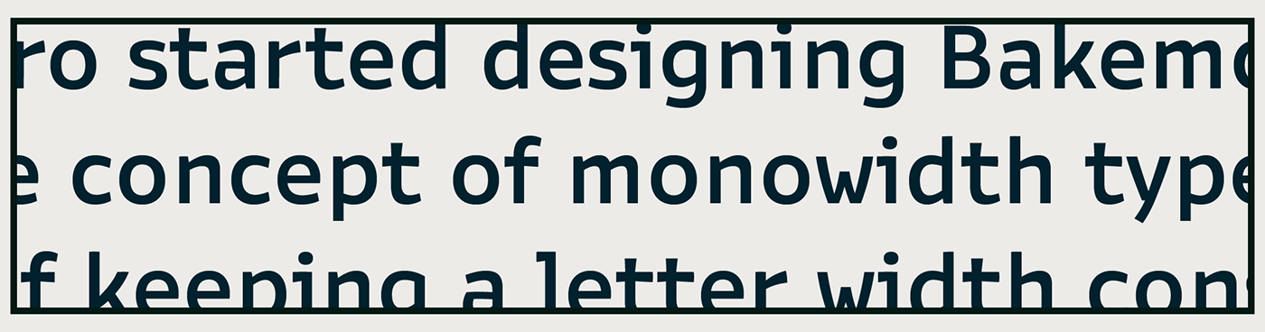 design font japanese Monowidth type type design Typeface typography   typo typographic