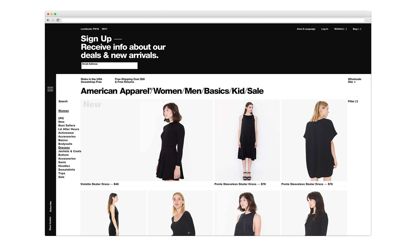 Web Interface design graphic UI user interface Fashion  Website