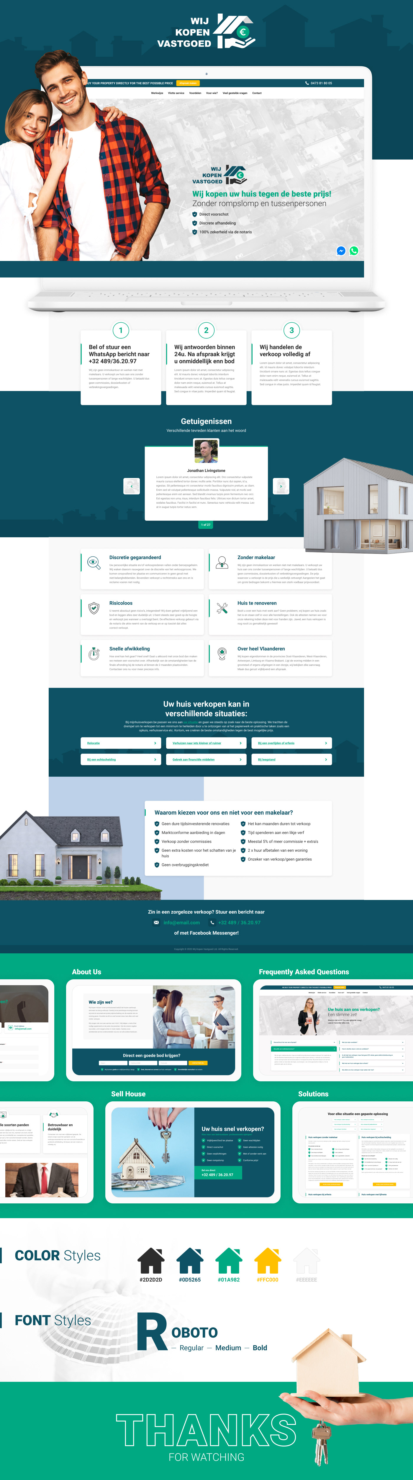 avedsoft design green house real estate UI ux Website