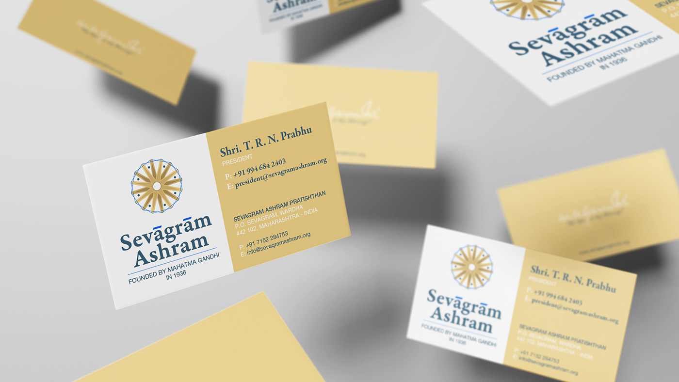 gandhi India Global Ashram spiritual logo design graphic design  identity visual design