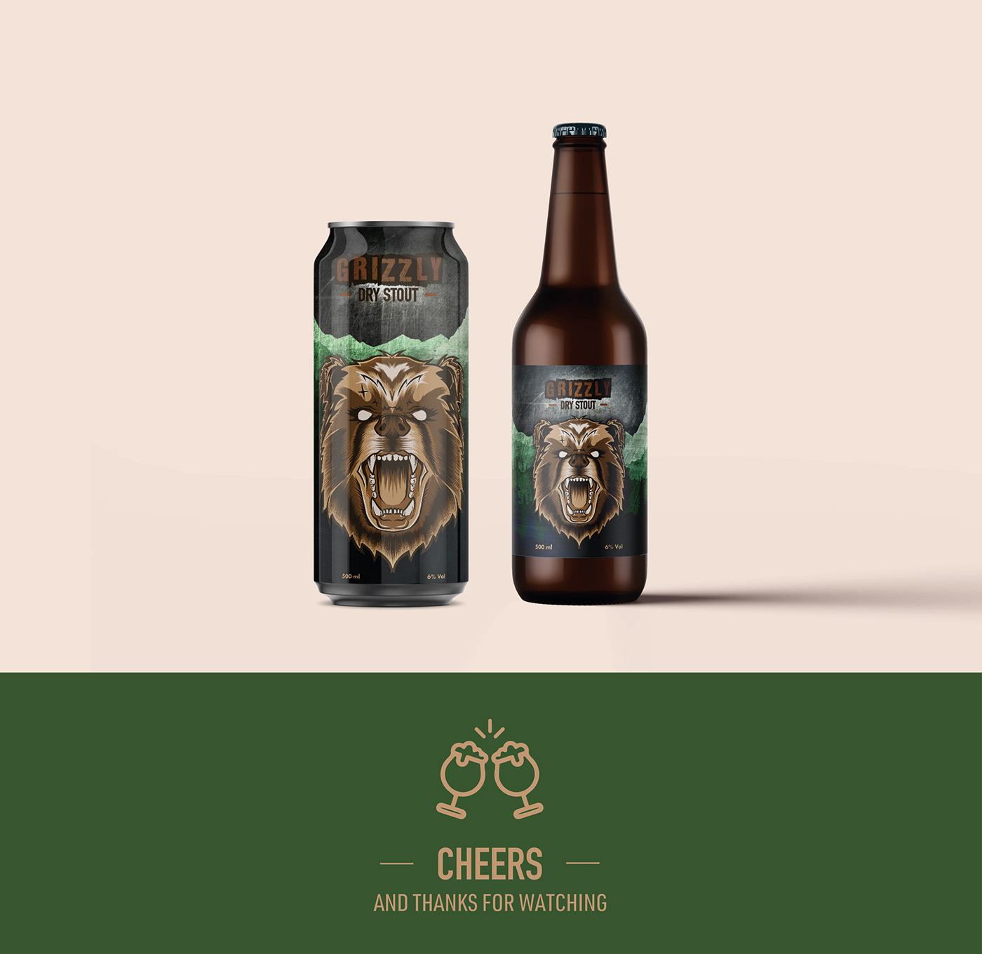 bottle brewery ILLUSTRATION  Packaging Digital Art  beverage beer branding  design label design