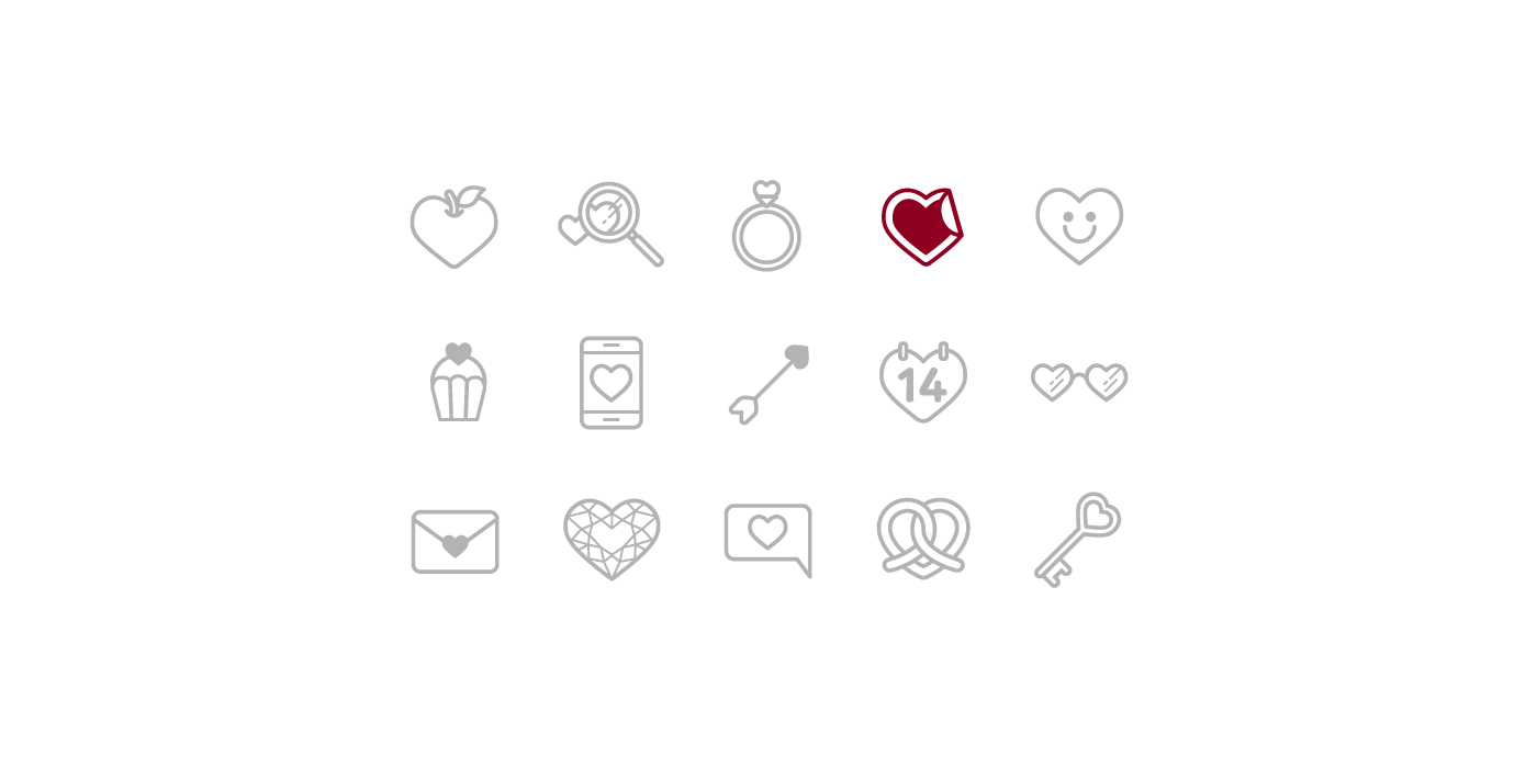 valentine Valentine's Day Icon Pack freebies free set icons heart Love