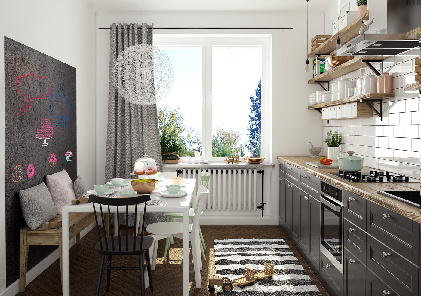 kitchen interor design Scandinavian
