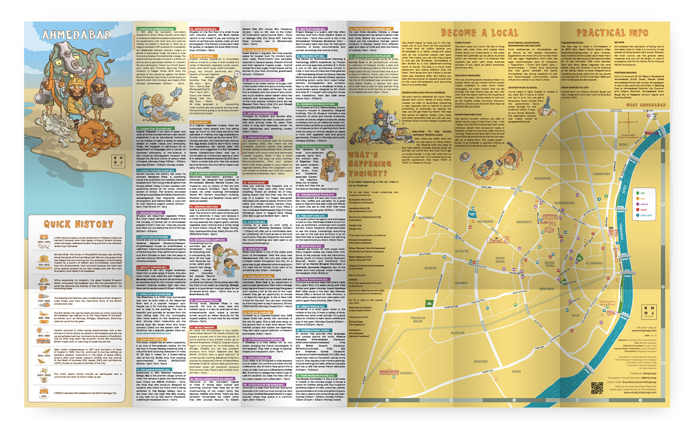 travel guide map Layout