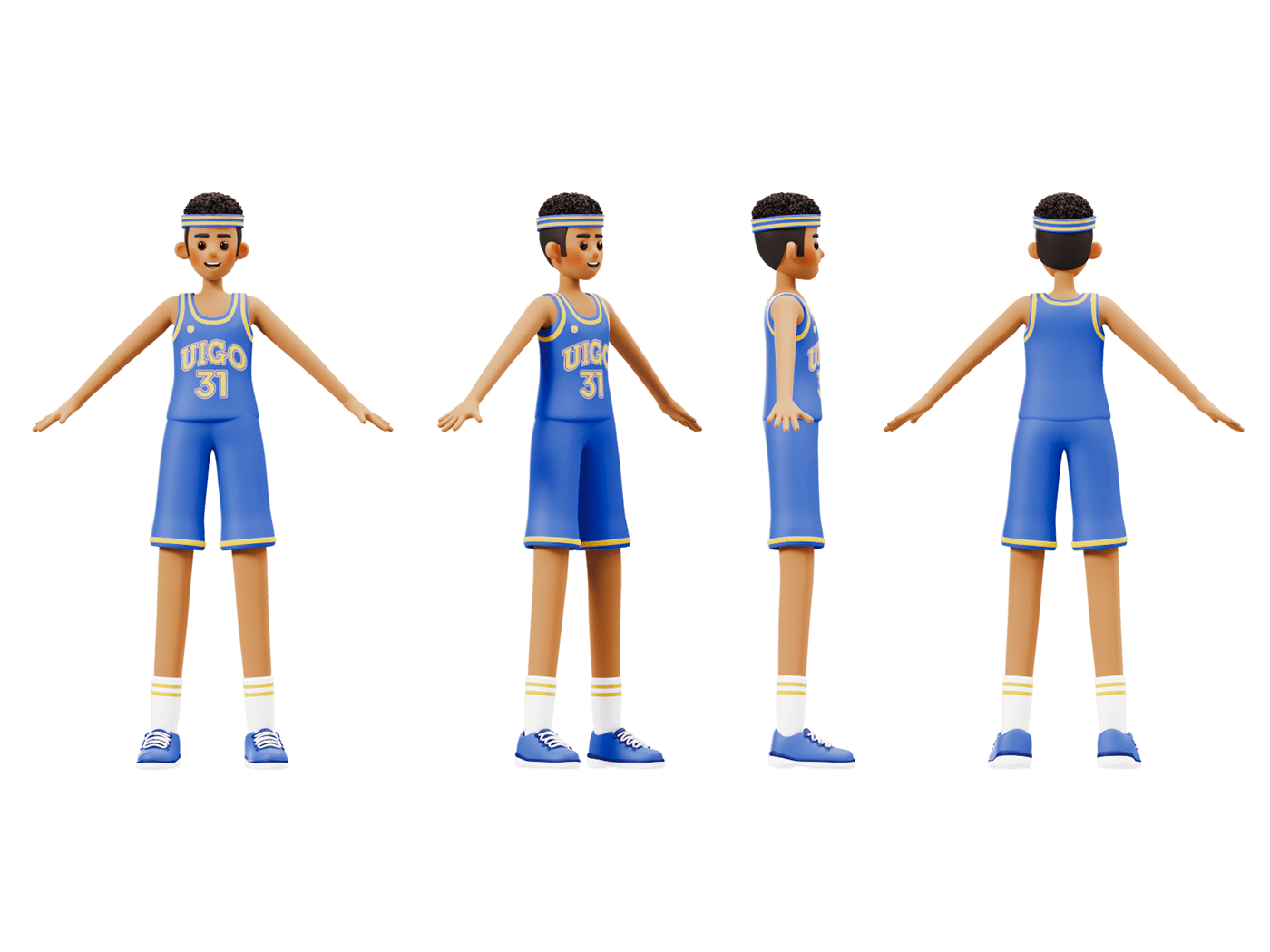 3D 3D Character 3d modeling basket basketball stylized