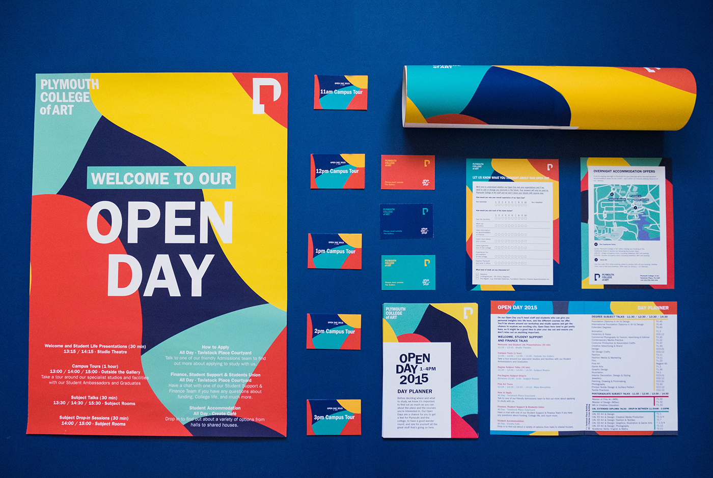 Open Day brand type print Promotional University identity Event