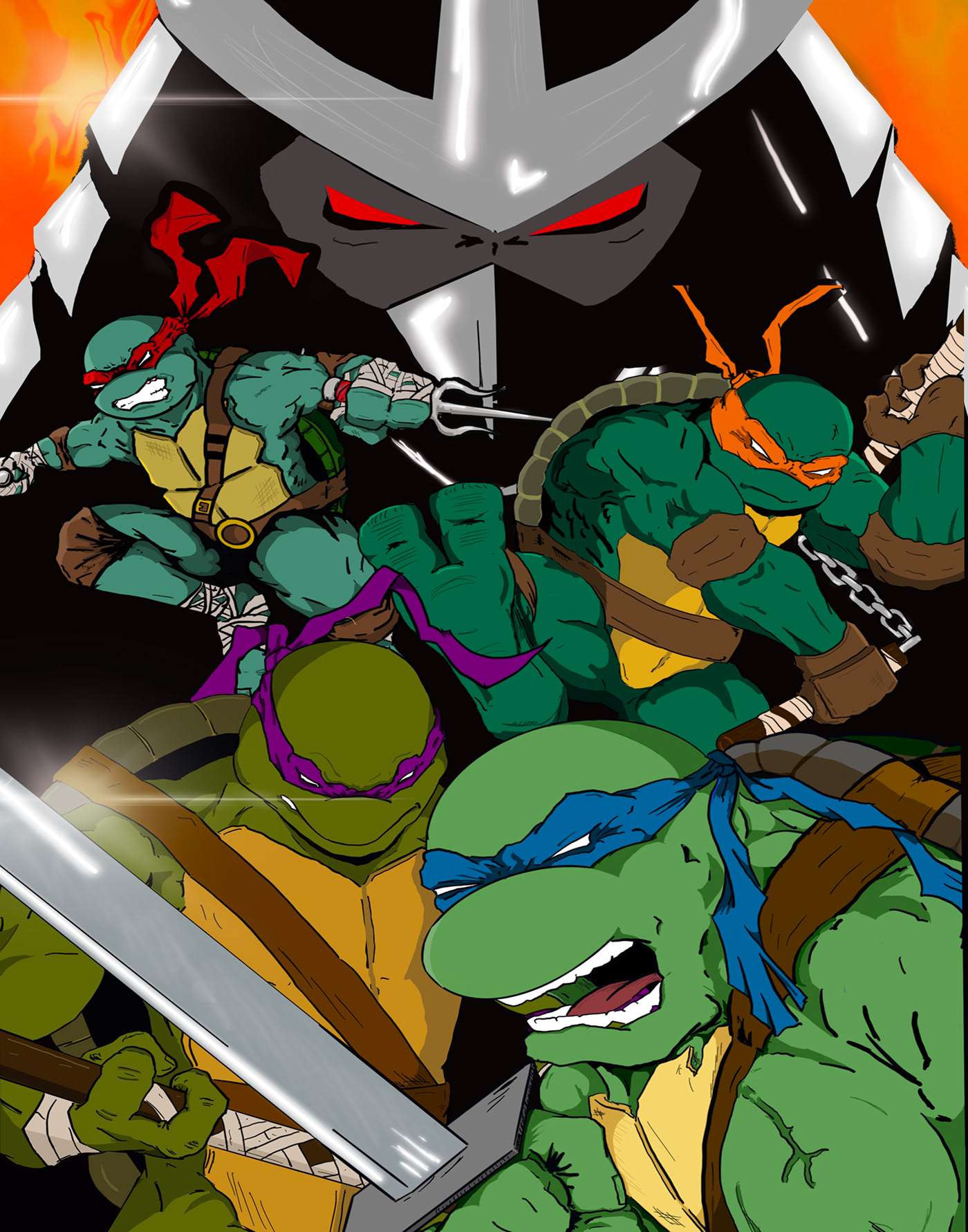 comics Shredder Ninja Turtles