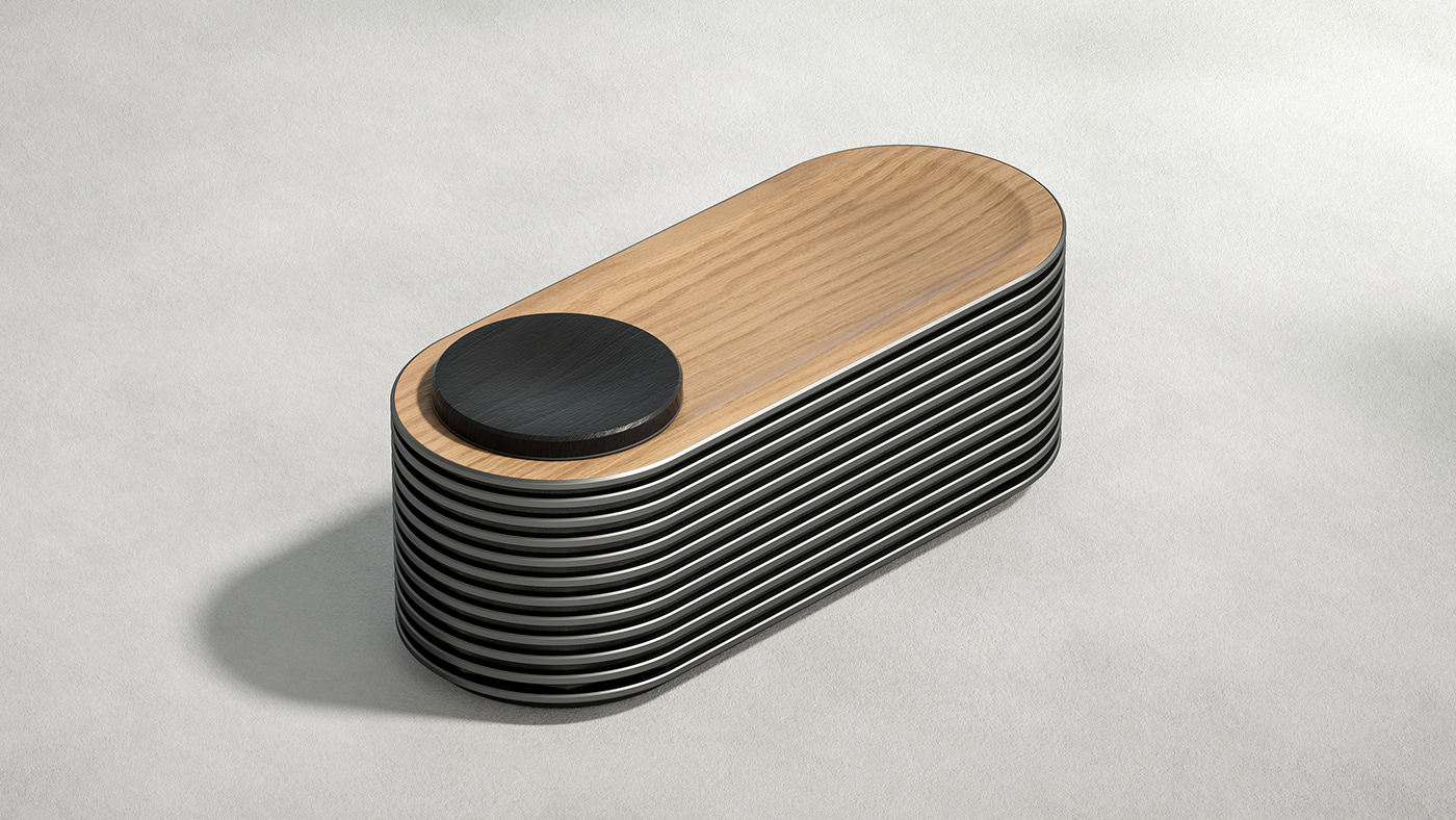 Dieter Rams electric furniture home metal minimal speaker wood