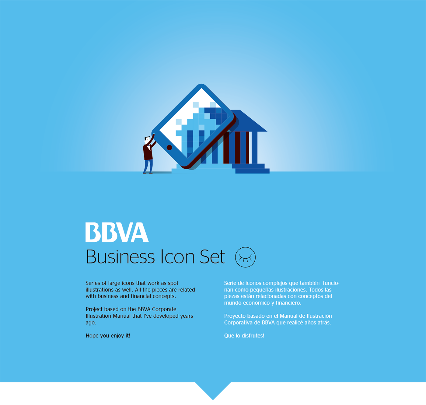 Icon icon design  business economy finances bbva spot illustration