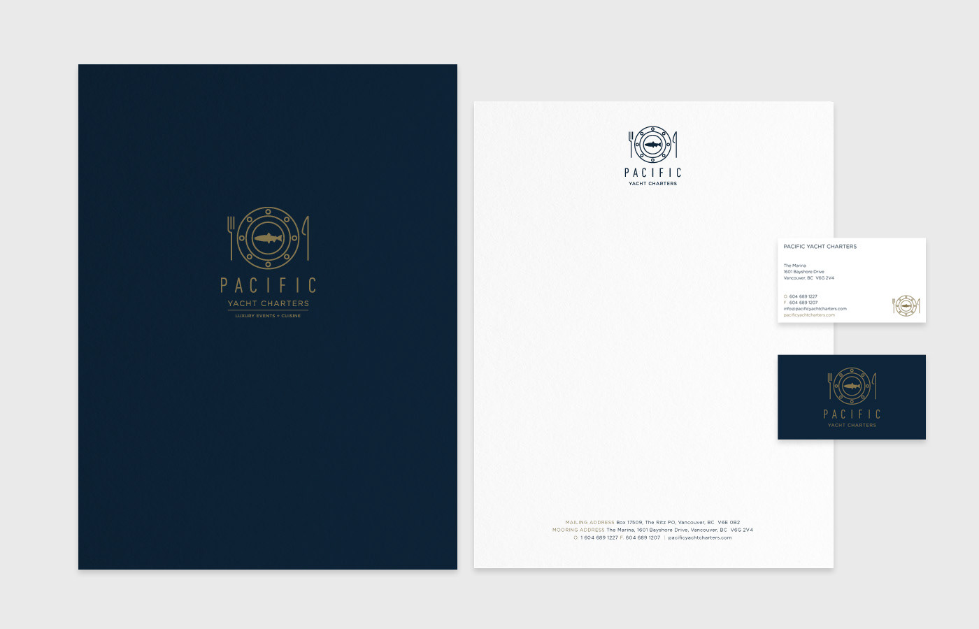 branding  logo vancouver yacht Charters corporate wedding pacific luxury