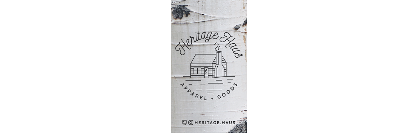 Heritage Haus Logo Design apparel goods products midwest minnesota north dakota