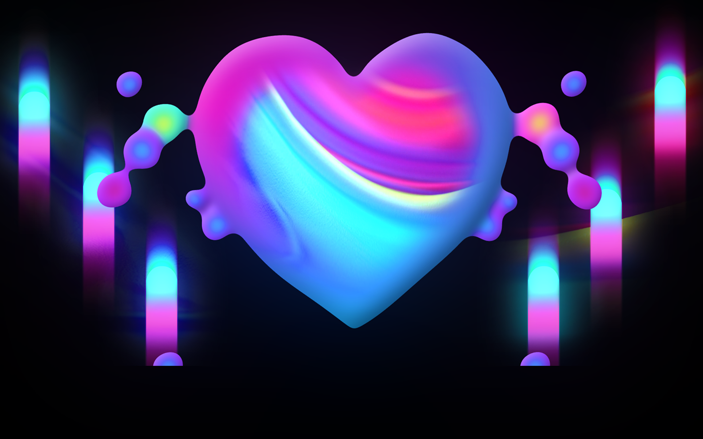 2D Animation bucharest heart Imapp motion motion graphics  One heart video mapping