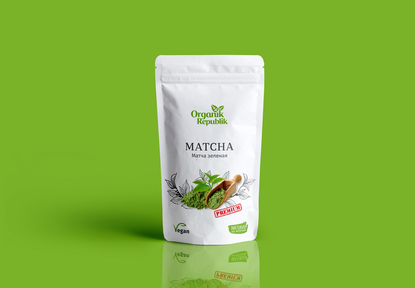 granola natural Organik packaging design