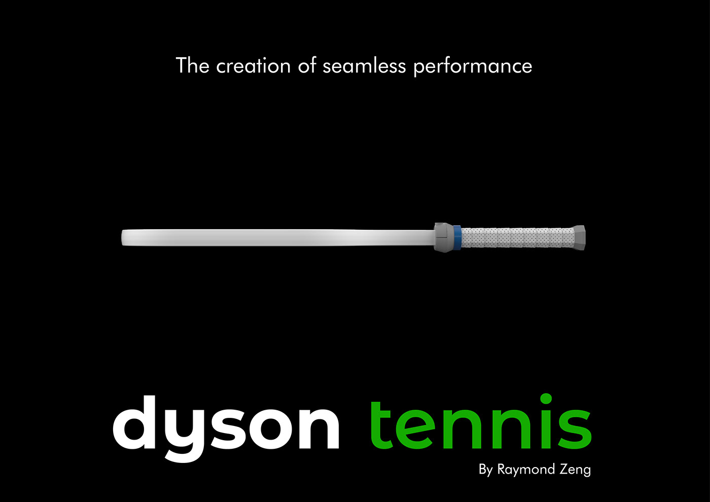 3d modeling concept Dyson industrial design  Racket racquet Render sports tennis