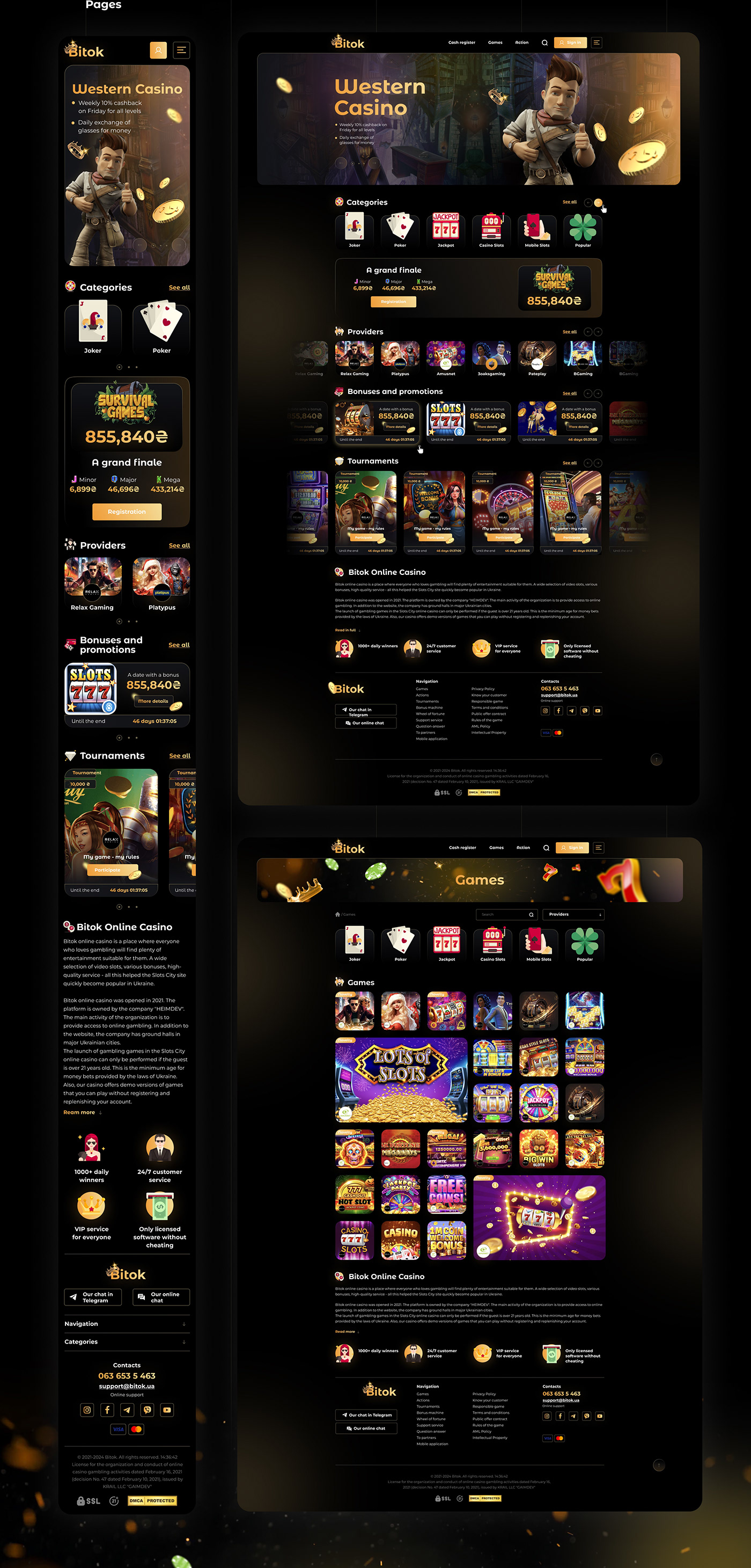 design ux/ui Figma casino Casino Online Games game design 